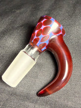 Load image into Gallery viewer, 14mm Purple &amp; Red Honeycomb Attached Screen Bowl Slide

