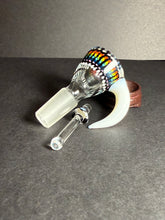 Load image into Gallery viewer, 14mm Rainbow Burst Bowl w/ Hidden Milli Long Screen
